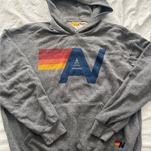 Aviator Nation Womens Gray Hoodie Small!